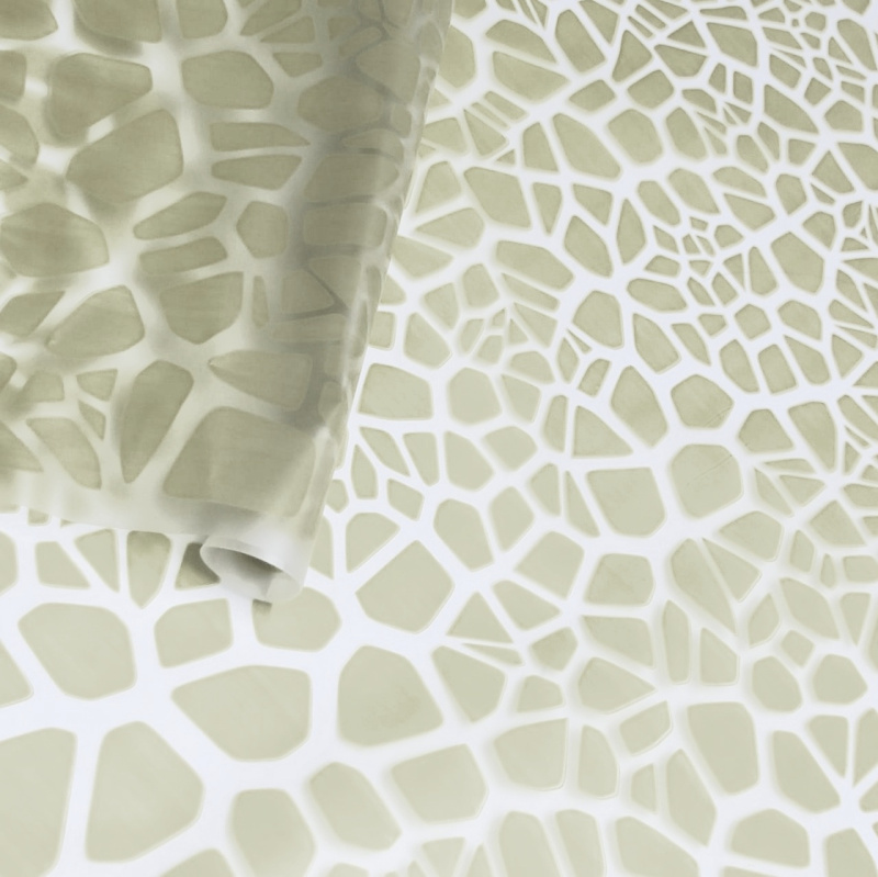 Пленка матовая с рисунком 50 мкр Мозайка кофе с молоком 60см*10 ярд ± 5%