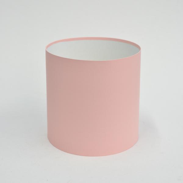 Коробка круглая без крышек 21*21 персик