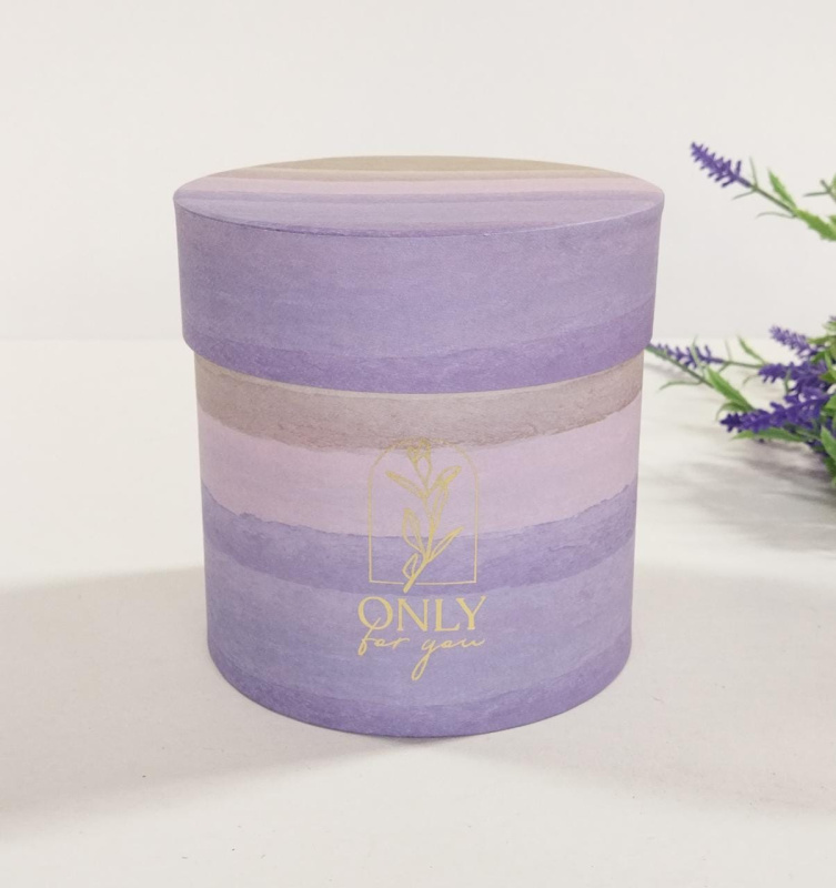 Коробка круглая 16*16 Радуга№8