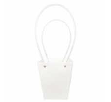 Сумка с пластиковыми ручками 13*9,5*15,5 cm белый