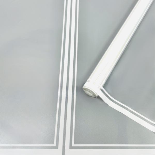 Пленка прозрачная Рамка белая 60см*400гр ± 5%