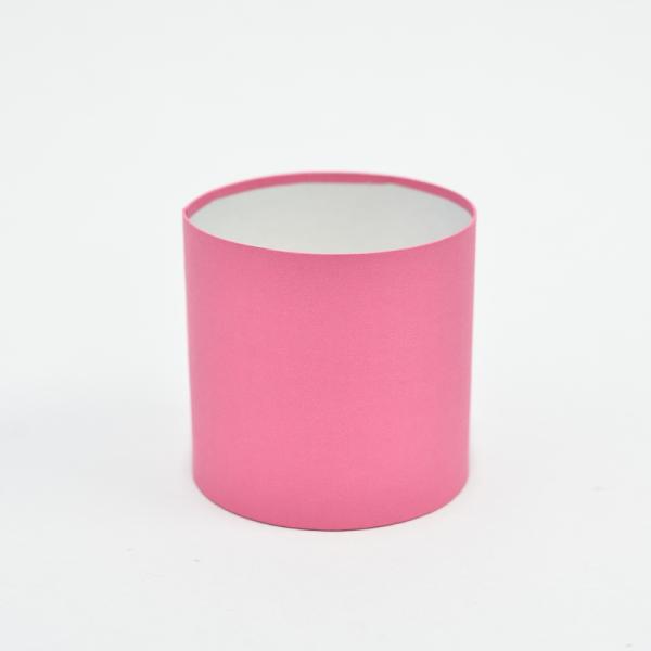 Коробка круглая без крышек 10*10 .темно-розовый