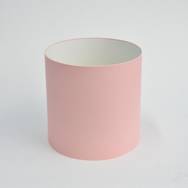 Коробка круглая без крышек 20*20 персиковый