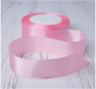 Лента атласная 2/25 розовый мел