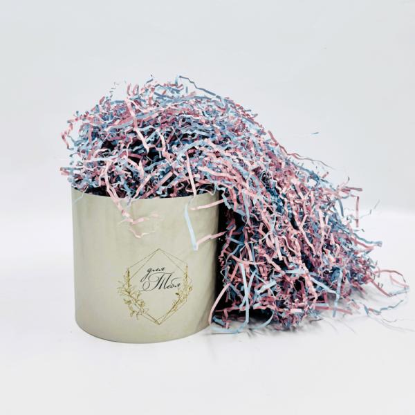 Наполнитель Бумажный двухцветный 100гр розовый/голубой