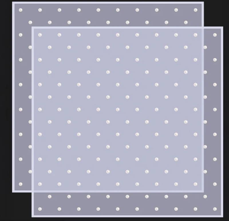 Упаковочный материал Жемчужные капельки, 50 мкр, 57 см х 57 см,20 листов/упак. сиреневый