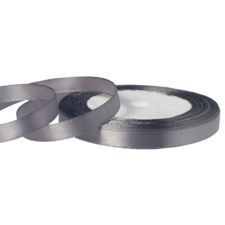 Лента атласная 1/25 серый