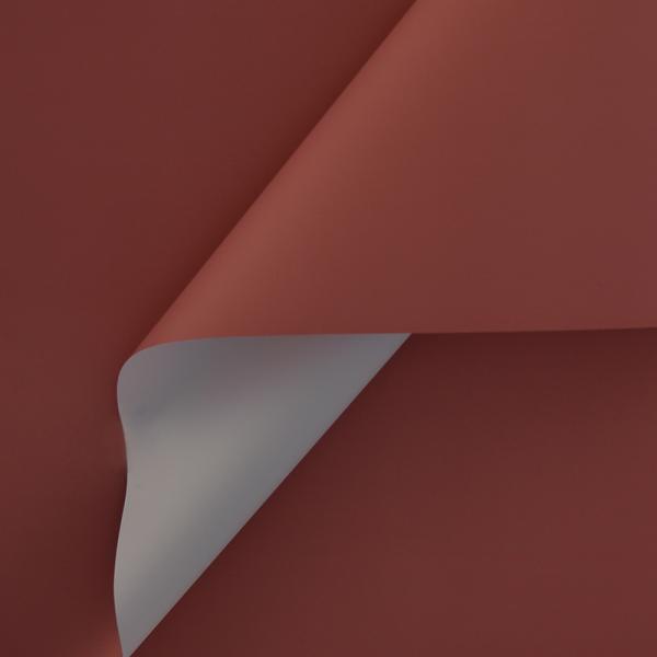 Пленка матовая двухсторонняя белый/коралловый 58см*10м±5% 50мкр