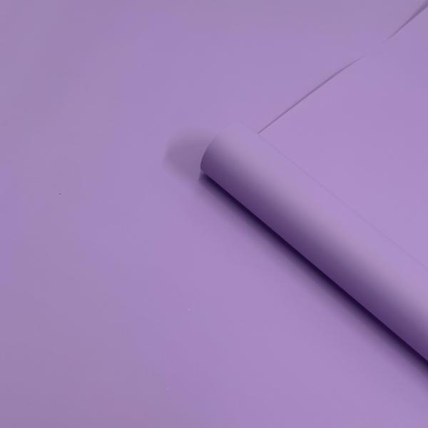 Пленка матовая однотонная двухсторонняя сиреневый 58см*10м±5% 65мкм