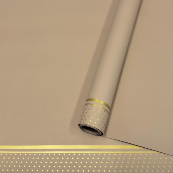 Пленка матовая однотонная Стиль мокко/золото 58см*10м±5% 65мкм