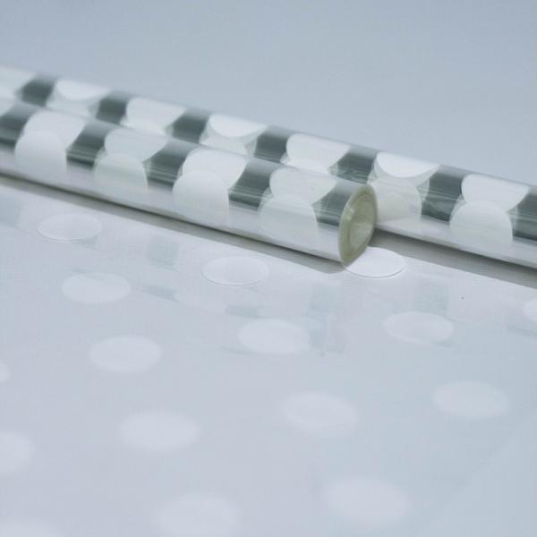 Пленка Горох крупный белый 70см*10ярд ± 5%