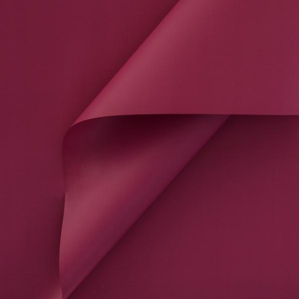 Пленка матовая однотонная двухсторонняя розовый пион 48см*10м±5% 65мкр