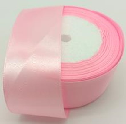 Лента атласная 3,8/25 пудрово-розовый