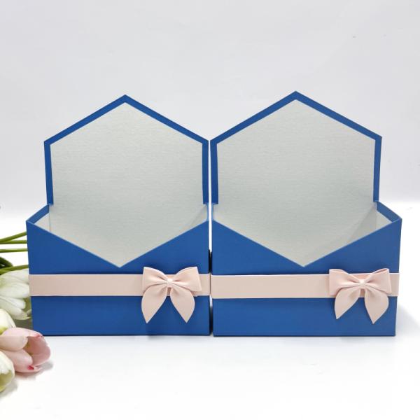 Конверт 180*240*70 с бантиком синий