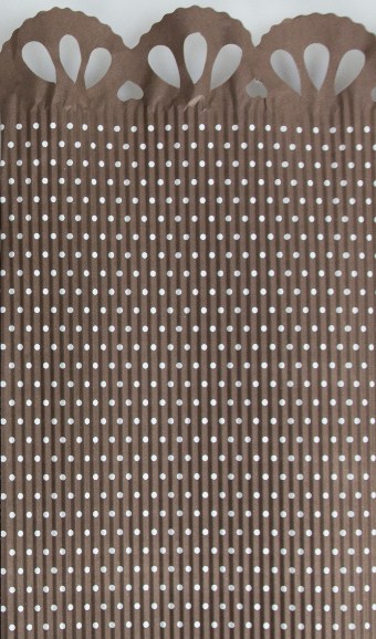 Гофрированная бумага Горошек 50см*66см кофе