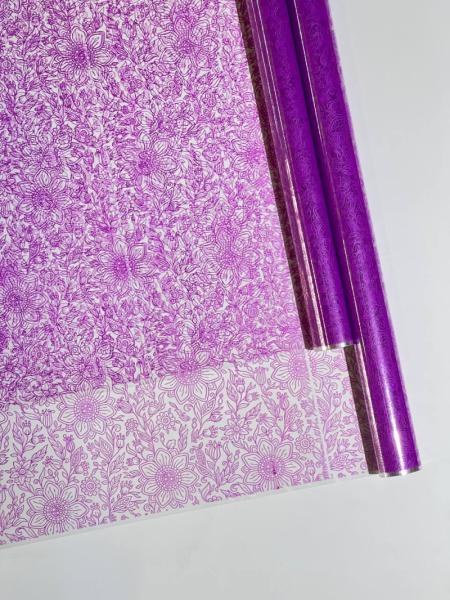 Пленка Цветы фуксия  70см*10ярд ± 5%