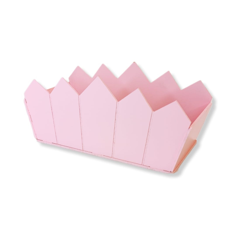 Декоративное кашпо Забор королевско-розовый прямоугольный (175*247*143)