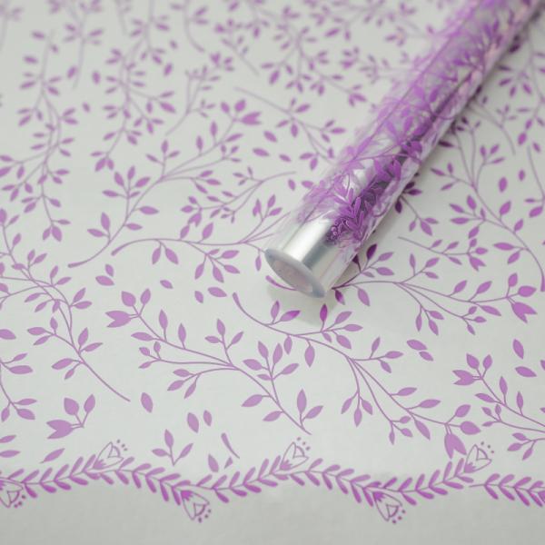 Пленка Веточки Сиреневый 70см*200гр ± 5%