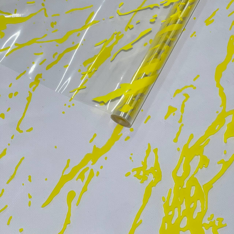 Пленка Мрамор желтый 70см*10ярд ± 5%