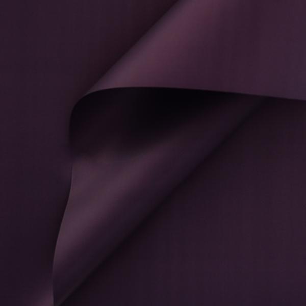 Пленка матовая однотонная двухсторонняя баклажан 48см*10м±5% 50мкр