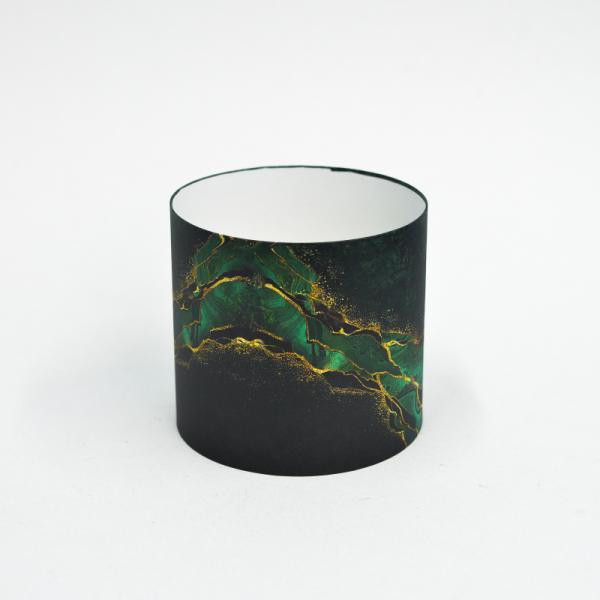 Коробка круглая без крышек 16*16 .Яшма