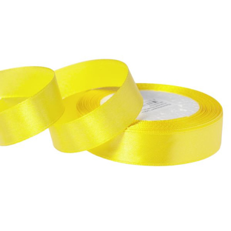 Лента атласная 2/25 желтый