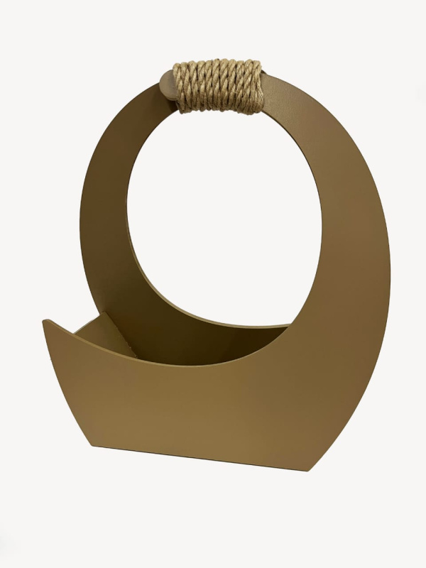 Кашпо Лайт 345*310*150 кофе с молоком