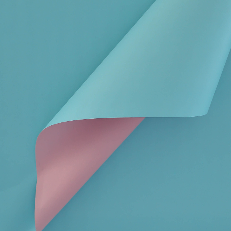 Крафт бумага двухцветная Пастель/Бирюзовый 68см/60гр/10 м ± 5%