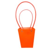 Сумка с пластиковыми ручками 13*9,5*15,5 cm красный