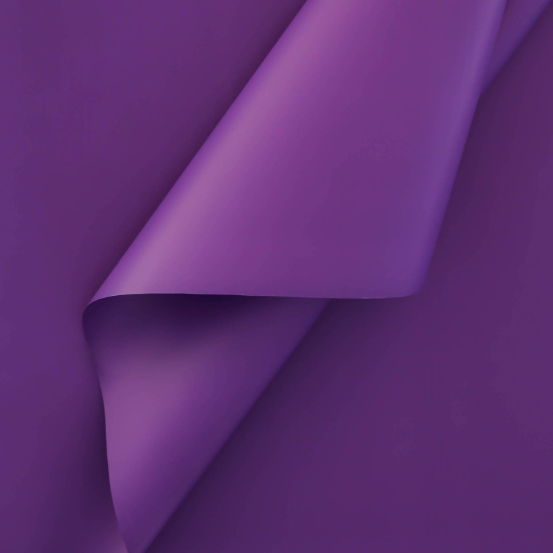 Пленка матовая однотонная двухсторонняя темная сирень 58см*10м±5% 60мкм