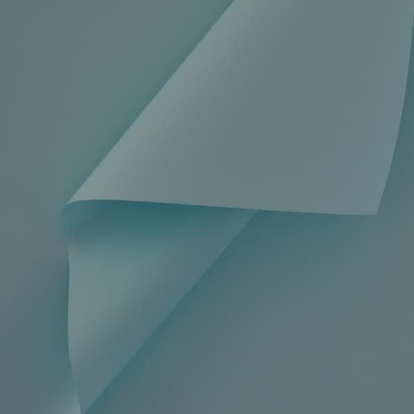 Пленка матовая однотонная двухсторонняя светлая лазурь 58см*10м±5% 65мкм