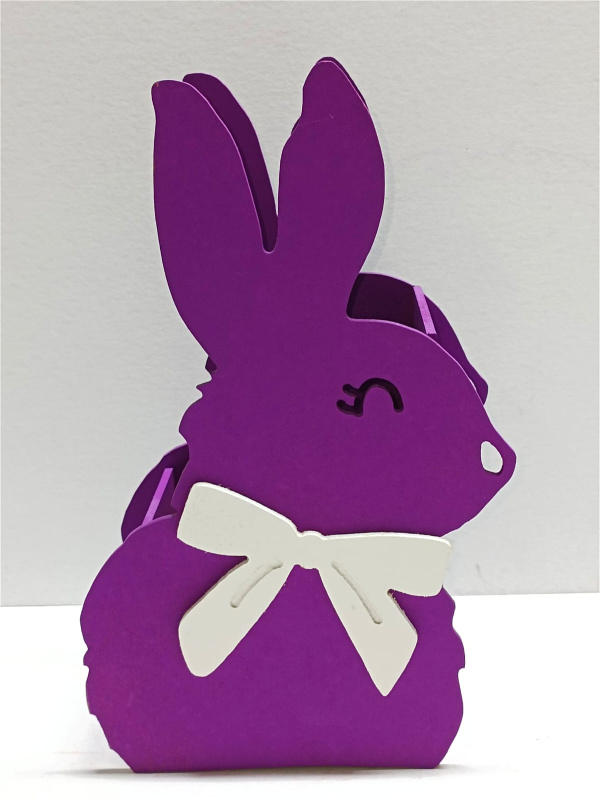 Кашпо Зайка сиреневый Акция