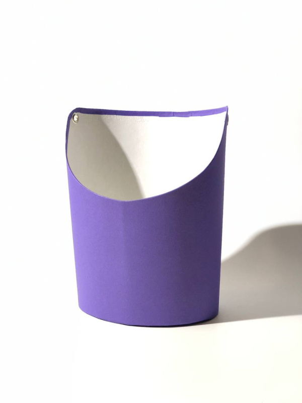 Ваза Овал 12,5*13,5*18 .светло-фиолетовый