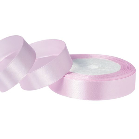 Лента атласная 2/25 бело-лиловый