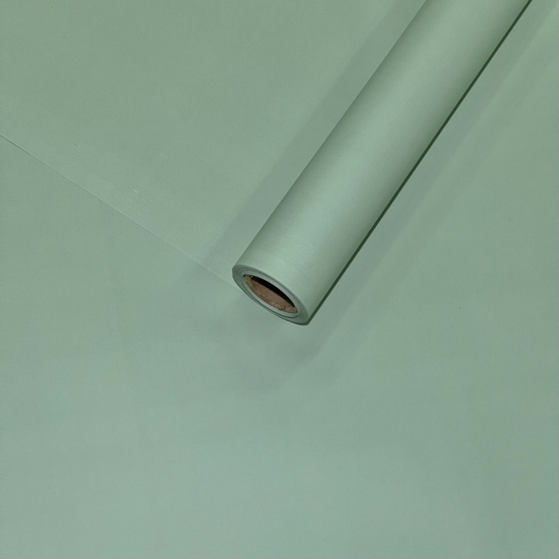 Пленка матовая однотонная двухсторонняя олива 58см*10м±5% 65мкм