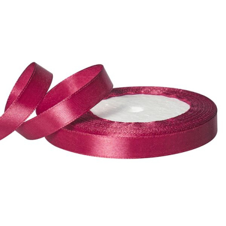 Лента атласная 1,2/25 брусничный