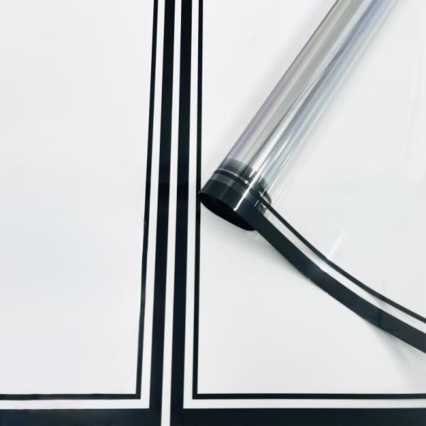 Пленка прозрачная Рамка черный 60см*400гр ± 5%