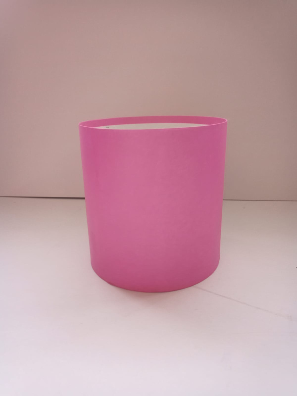 Коробка круглая без крышек 20*20 малиновый