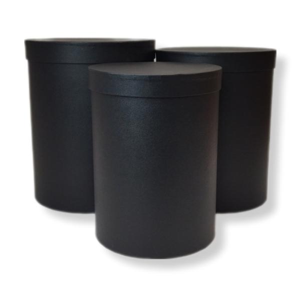 Набор коробок картон 3в1 ТУБА (17,4*23,2/21*26см) - Черный 10702070/210918/0140592, Китай