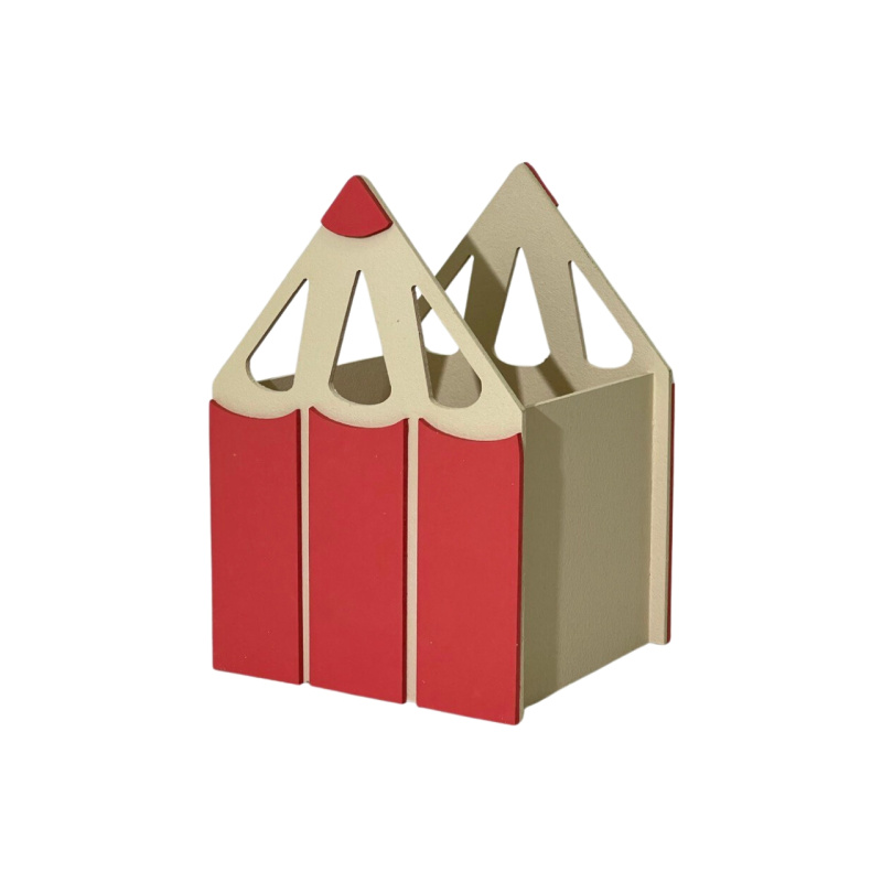 Декоративное кашпо Карандаш лососевый 19,5*14*13,5 см