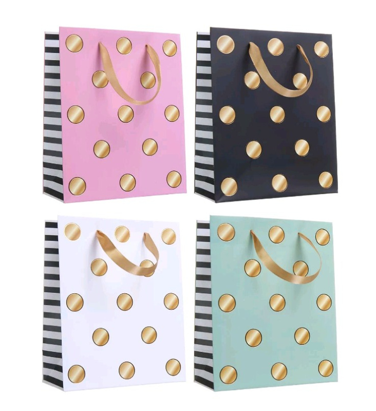 Подарочные пакеты Золотой горох в ассортименте, 18x23x10 см