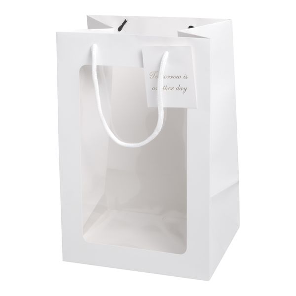 Пакет для цветов Окно 30х20х15cm, 10шт/уп, цв.белый