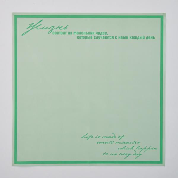 Пленка матовая Жизнь Олива 10 листов 58*58см 50мкм