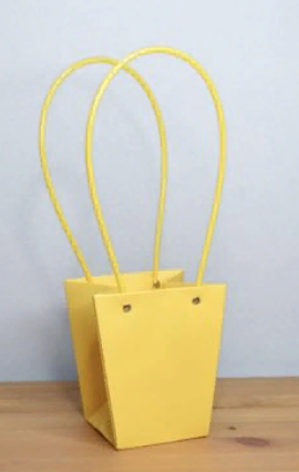 Пакет матовый Мастхэв малый 13,5*9,5*15см желтый