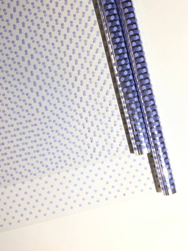 Пленка Крафтовый горох сиреневый 70см*200гр ± 5%