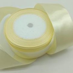 Лента атласная 3,8/25 шампань