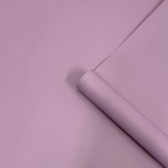 Пленка матовая однотонная двухсторонняя сиреневый пастель 48см*10м±5%  65мкм