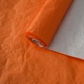 Бумага Эколюкс двухцветная оранжевый/белый 70см * 5 ярдов ± 5%