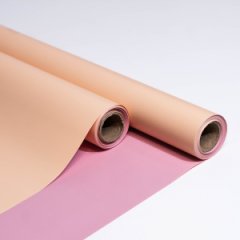 Пленка матовая Корея двухсторонняя персиковый/пудра 48см*10м 60мкр