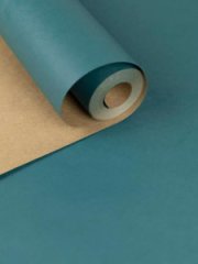 Крафт бумага односторонняя Изумрудная 68 см х 10 м